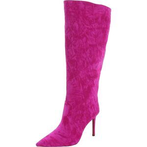 INC Womens Havannah Pink Velvet Zipper Pointed Toe Knee-High Boots NWT